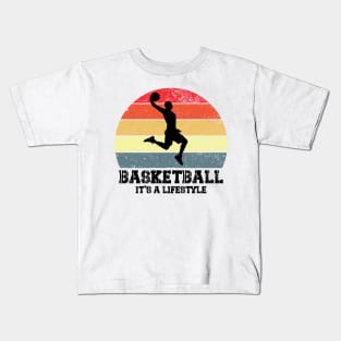 basketball it's a lifestile Kids T-Shirt